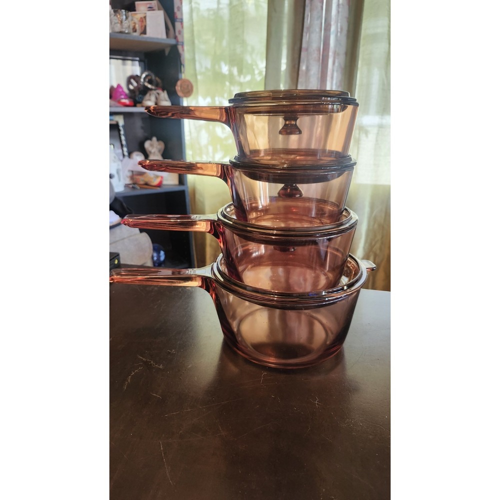 Vision Ware Cookware Pot Lot 8 Pieces